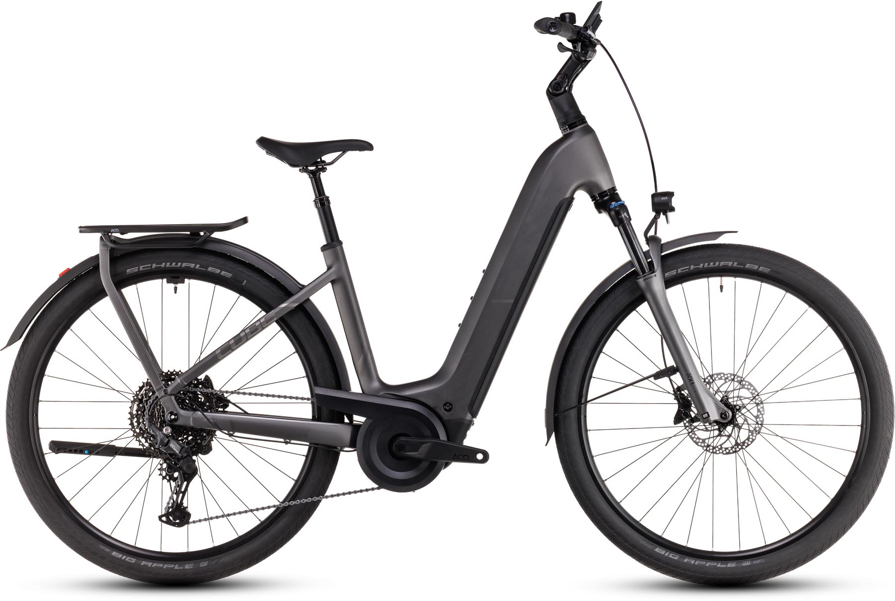 Cube Kathmandu Hybrid Pro 800 slabgrey n chrome 2025 - E-Bike Trekkingfiets lage instap