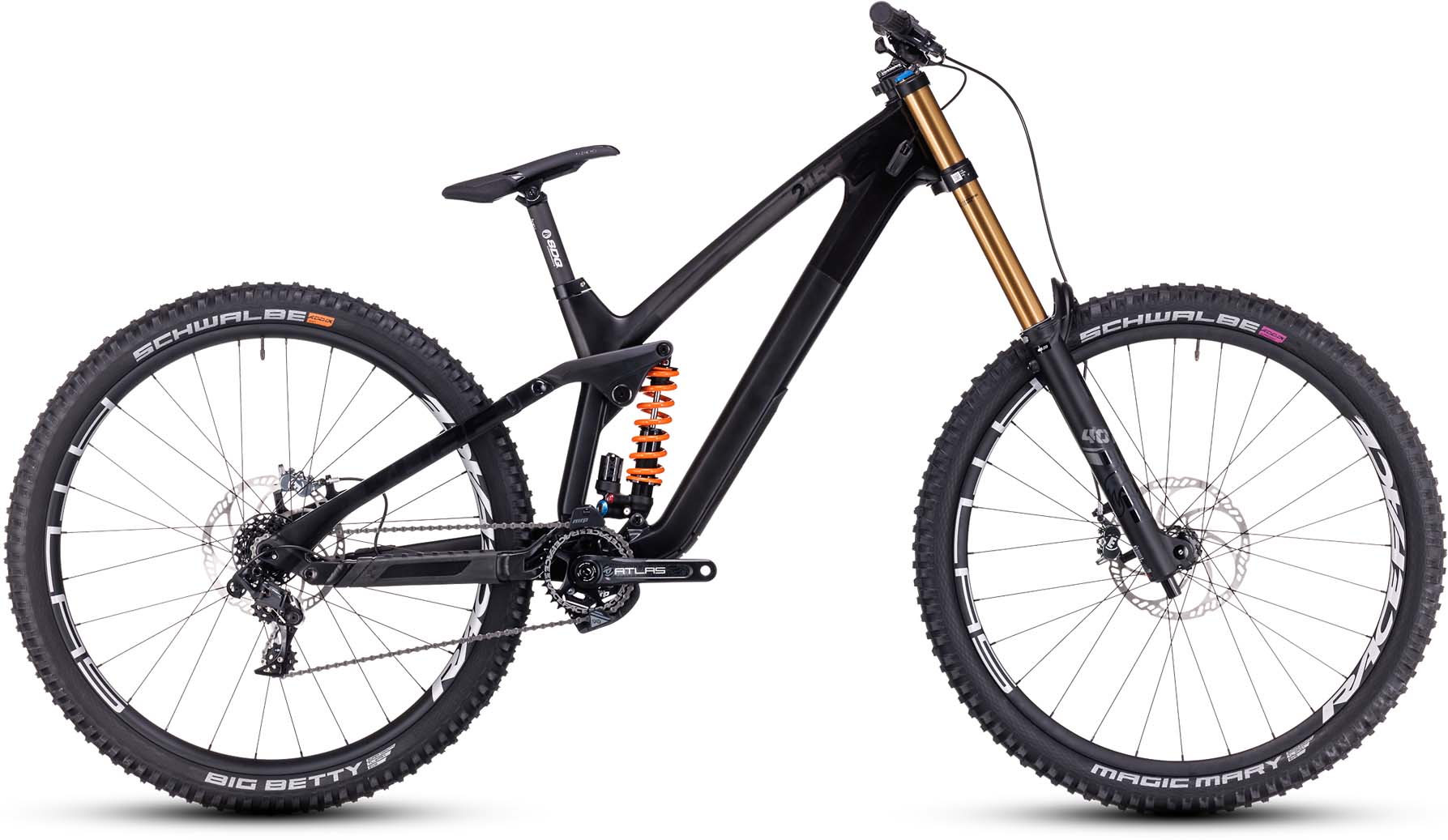 Cube TWO15 HPC SLT 29 carbon n black 2023 - Fully Mountainbike - Schade aan het lakwerk - XL