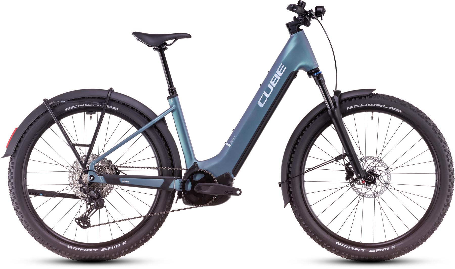 Cube Reaction Hybrid Pro Allroad 800 smaragdgrey n prism 2025 - E-Bike Hardtail Mountainbike lage instap