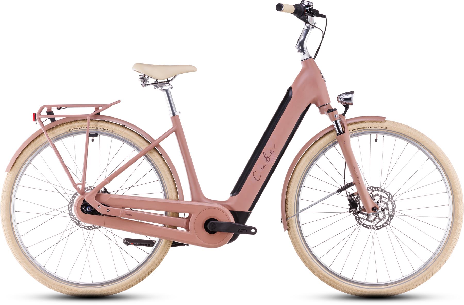 Cube Ella Hybrid 500 oldpink n plum 2025 - E-Bike Trekkingfiets lage instap