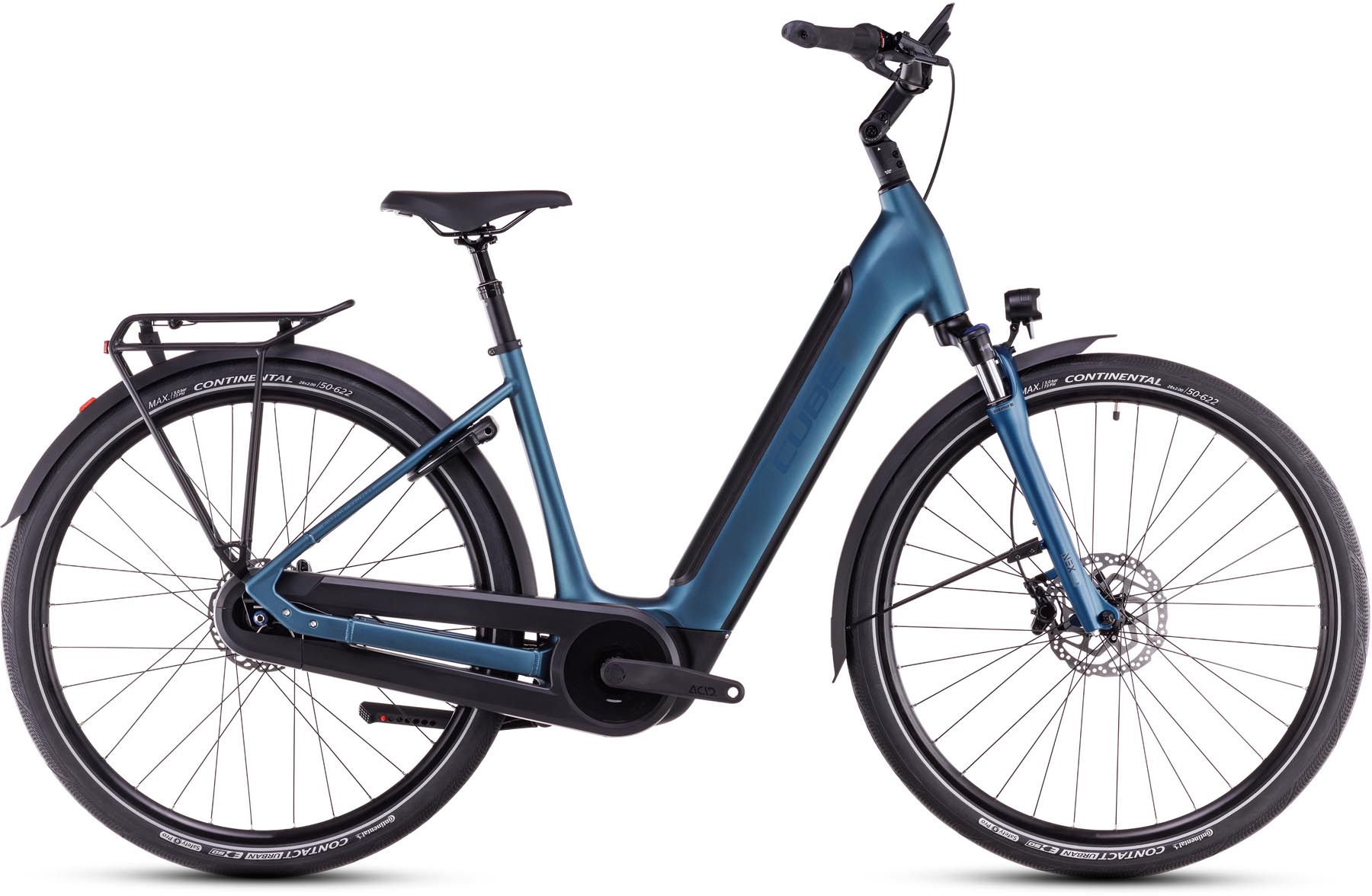 Cube Supreme RT Hybrid Comfort EXC 625 blue n black 2025 - E-Bike Trekkingfiets lage instap