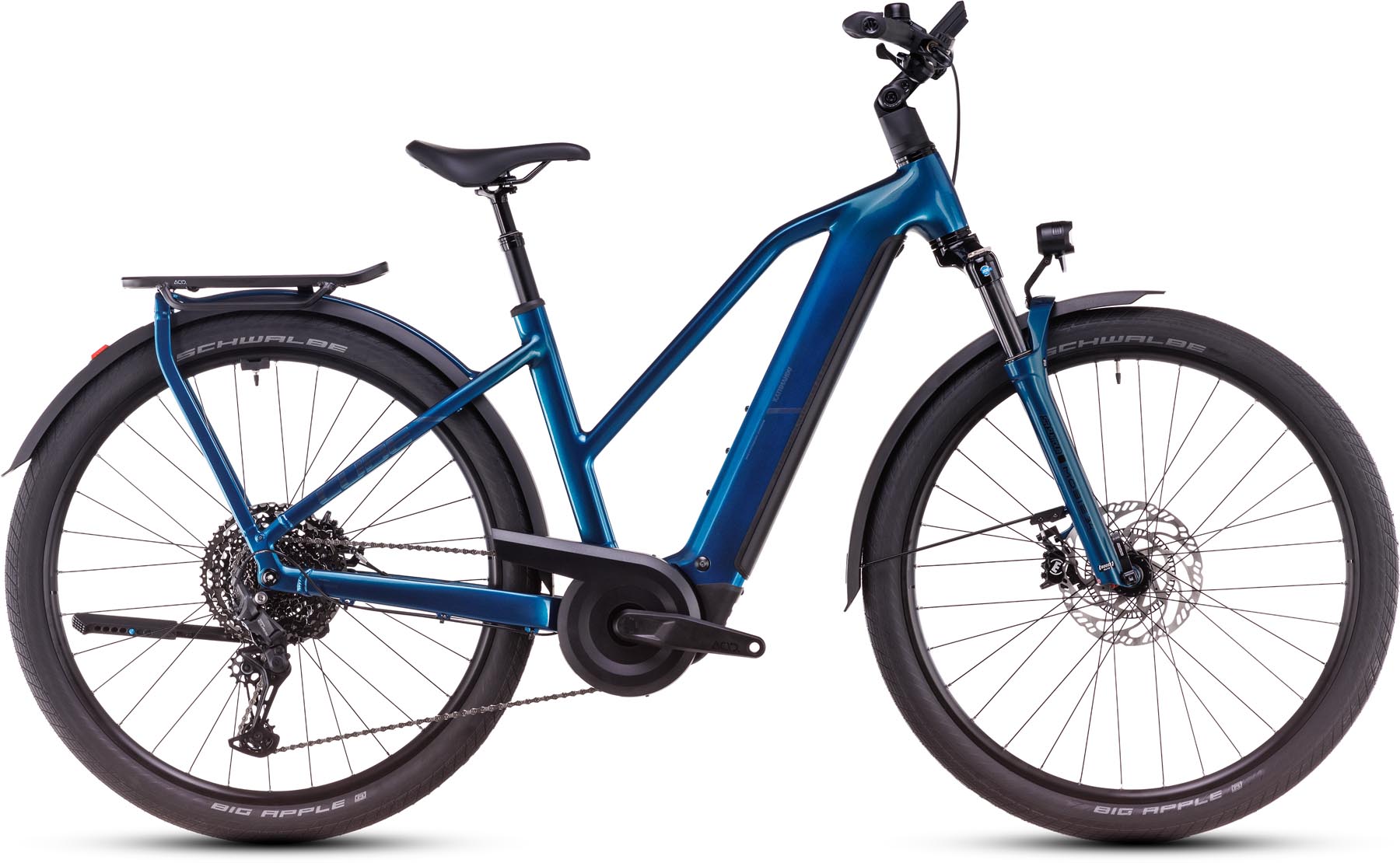 Cube Kathmandu Hybrid EX 800 electricblue n chrome 2025 - E-Bike Trekkingfiets Dames