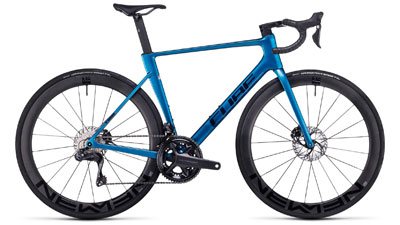 Cube Litening AIR C:68X SLX racefiets in blauw.
