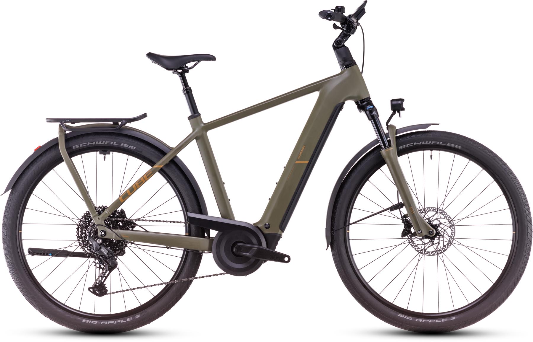 Cube Kathmandu Hybrid Pro 800 dustyolive n gold 2025 - E-Bike Trekkingfiets Heren