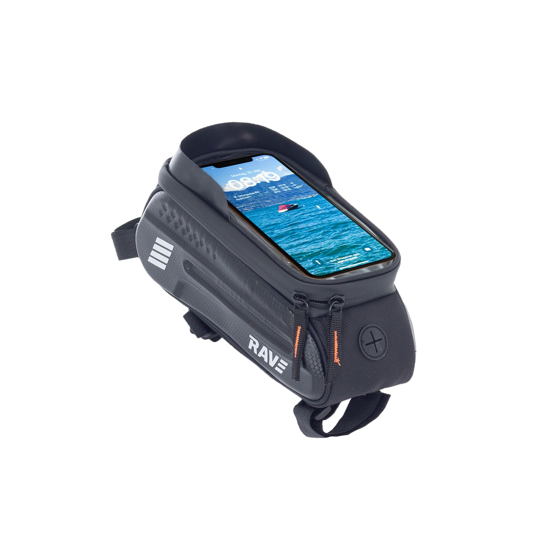 RAVE Bikead Frametas Bovenbuistas Koffertas ca. 1 liter, zwart