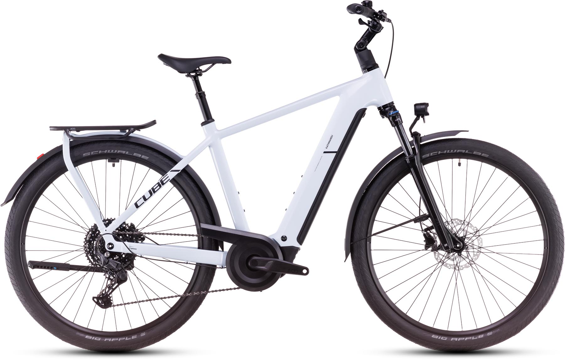 Cube Kathmandu Hybrid ONE 800 polarwhite n black 2025 - E-Bike Trekkingfiets Heren