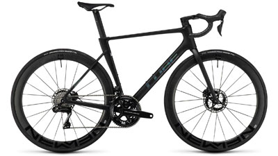 Cube Litening AIR C:68X SLT racefiets in zwart.
