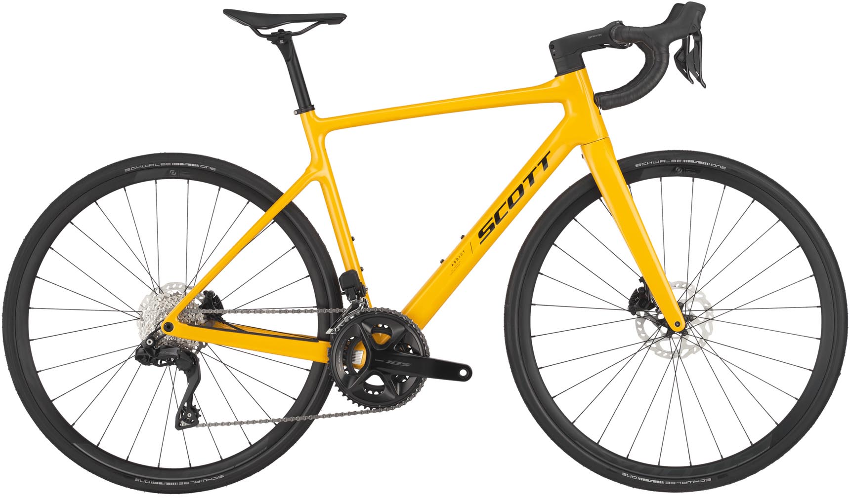 Scott Addict 40 bahama yellow 2025 - Carbon Racefiets