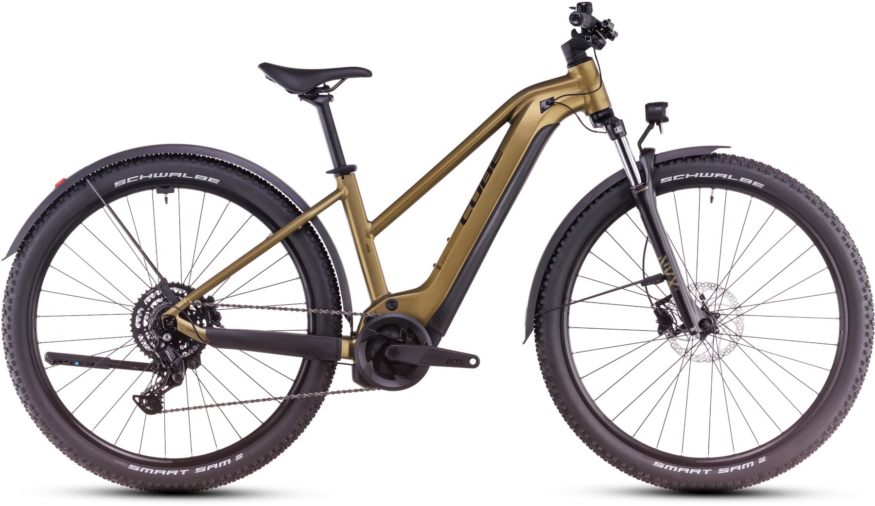 Cube Reaction Hybrid Performance 625 Allroad goldenlime n black 2025 - E-Bike Hardtail Mountainbike Dames