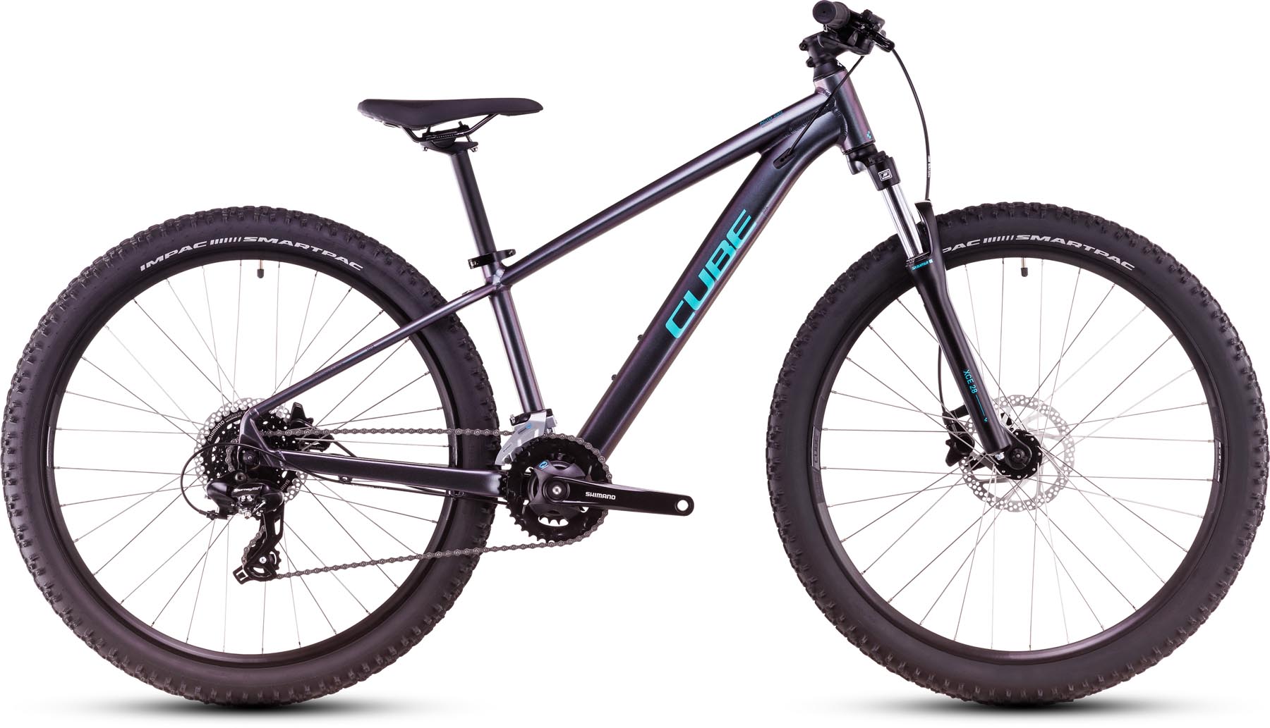 Cube Acid 260 Disc galactic n cyan 2025 - Kinderfiets 26 inch