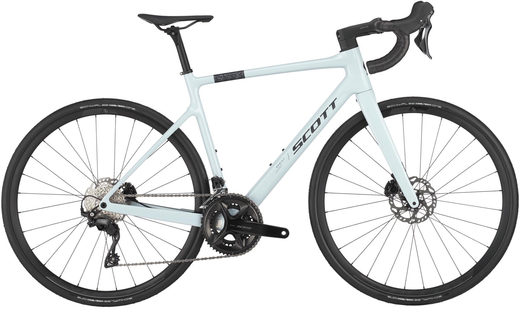 Scott Addict 50 mineral grey 2025 - Carbon Racefiets
