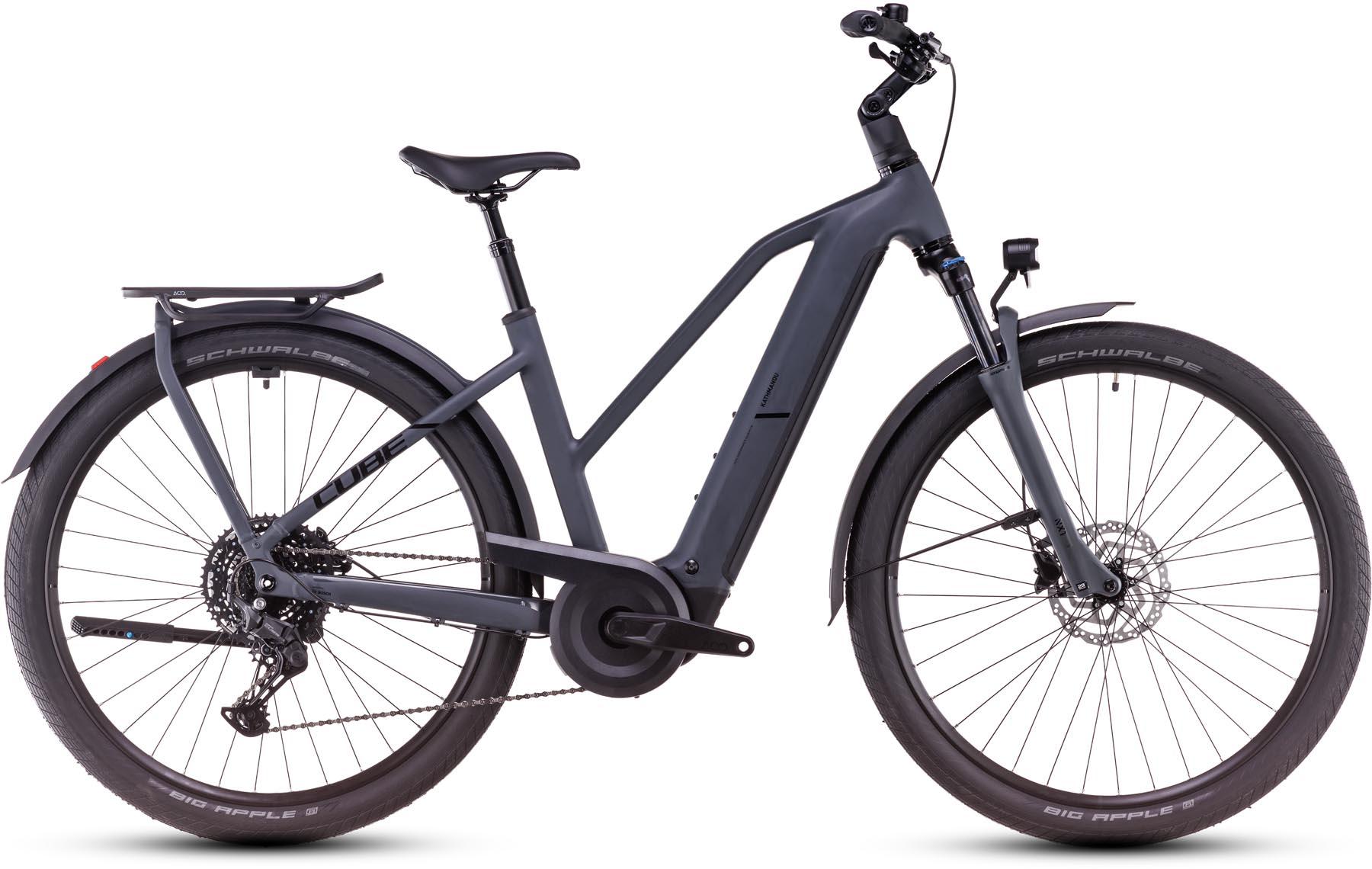 Cube Kathmandu Hybrid ONE 800 shadowgrey n black 2025 - E-Bike Trekkingfiets Dames