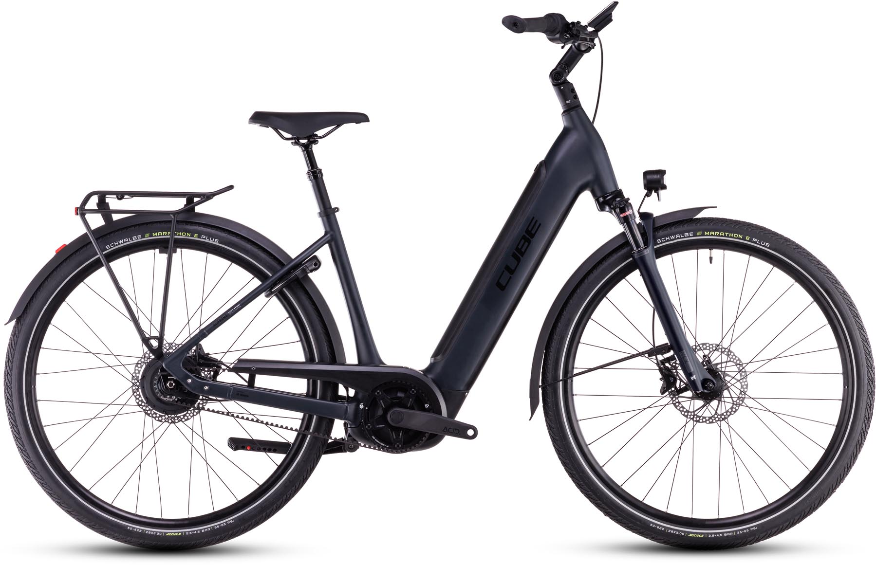 Cube Supreme Hybrid Deluxe Pro 625 night n black 2025 - E-Bike Trekkingfiets lage instap - Schade aan het lakwerk - 54 cm