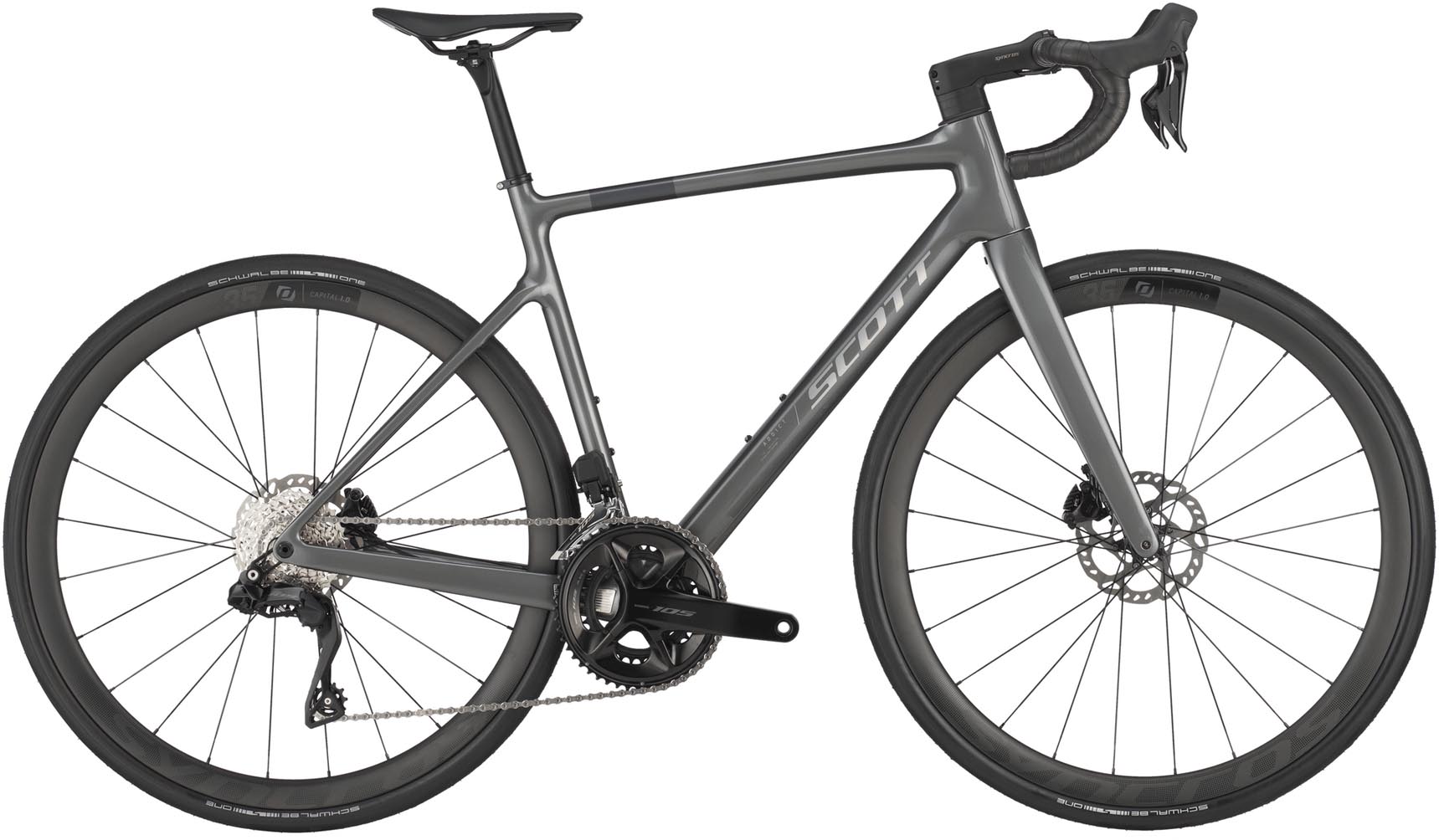 Scott Addict 30 slate grey 2025 - Carbon Racefiets