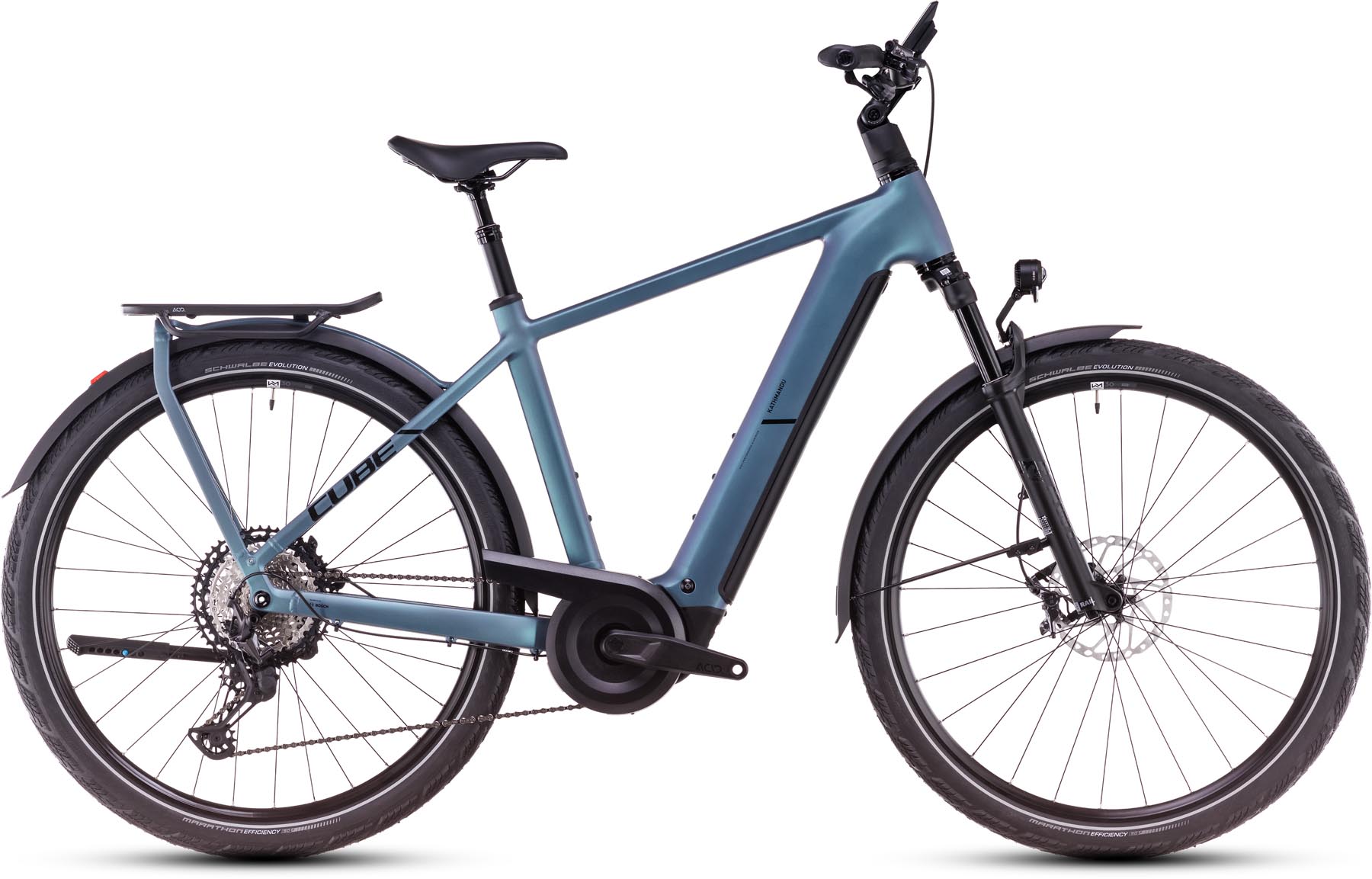 Cube Kathmandu Hybrid SLX 800 smaragdgrey n black 2025 - E-Bike Trekkingfiets Heren