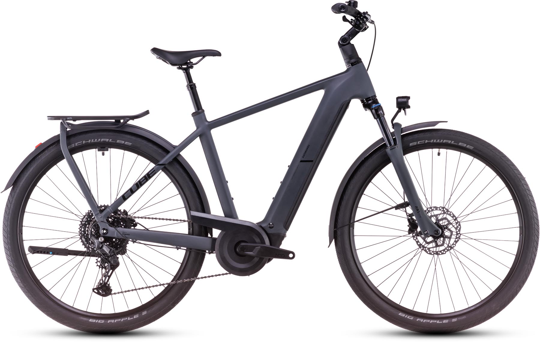 Cube Kathmandu Hybrid ONE 800 shadowgrey n black 2025 - E-Bike Trekkingfiets Heren