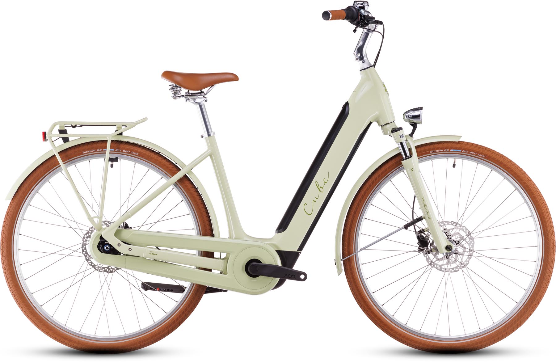 Cube Ella Hybrid 500 matchagreen n green 2025 - E-Bike Trekkingfiets lage instap