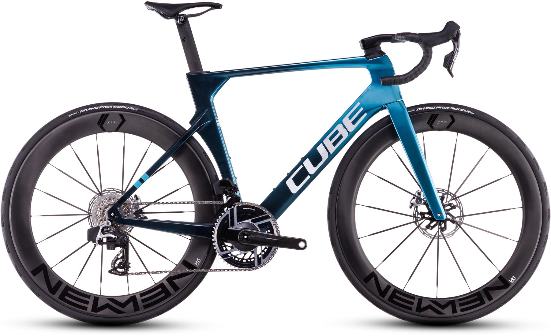 Cube Litening AERO C:68X SLX chromeblue n liquidblue 2025 - Carbon Racefiets