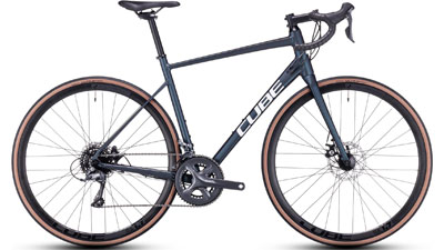 Cube Cross Race racefiets in grijs.