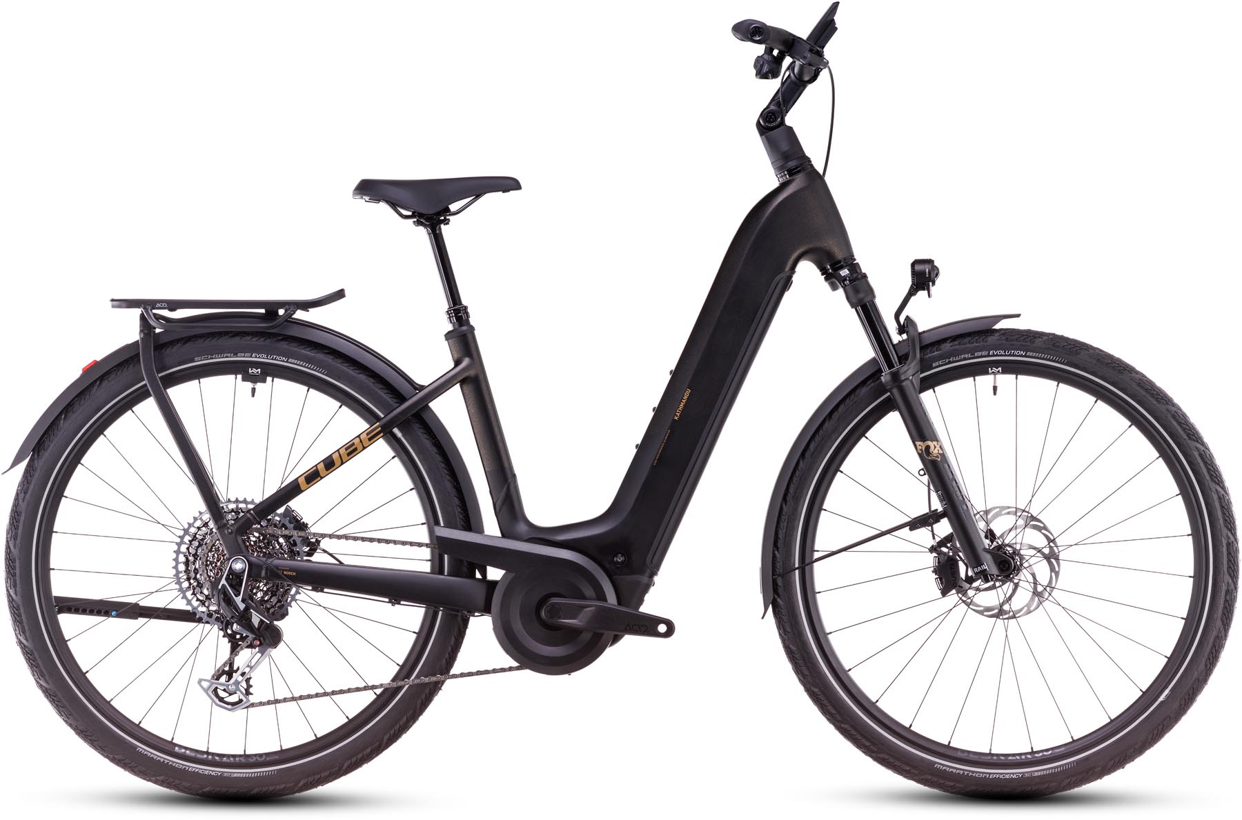 Cube Kathmandu Hybrid SLT 800 golddust n black 2025 - E-Bike Trekkingfiets lage instap