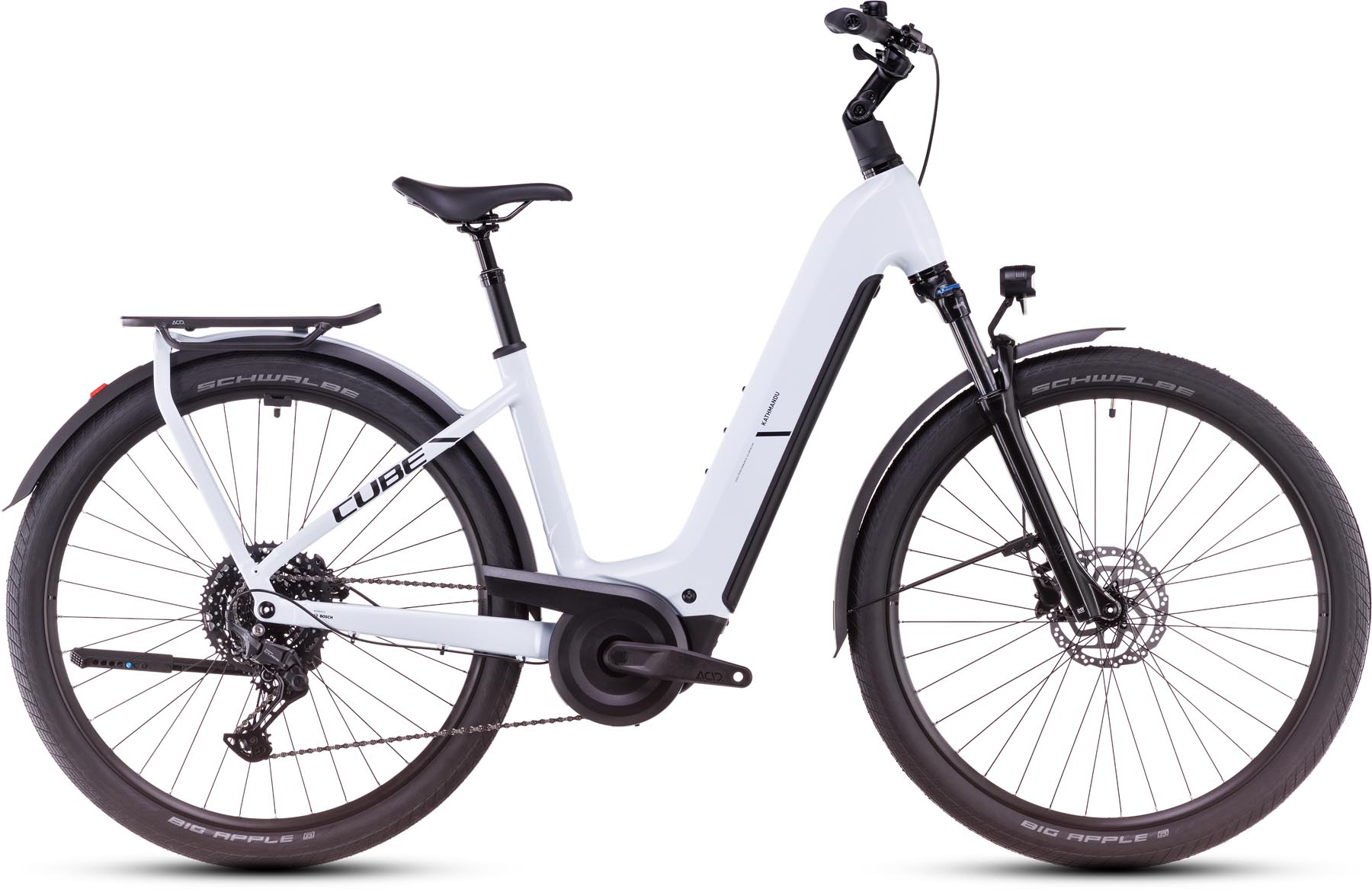 Cube Kathmandu Hybrid ONE 800 polarwhite n black 2025 - E-Bike Trekkingfiets lage instap