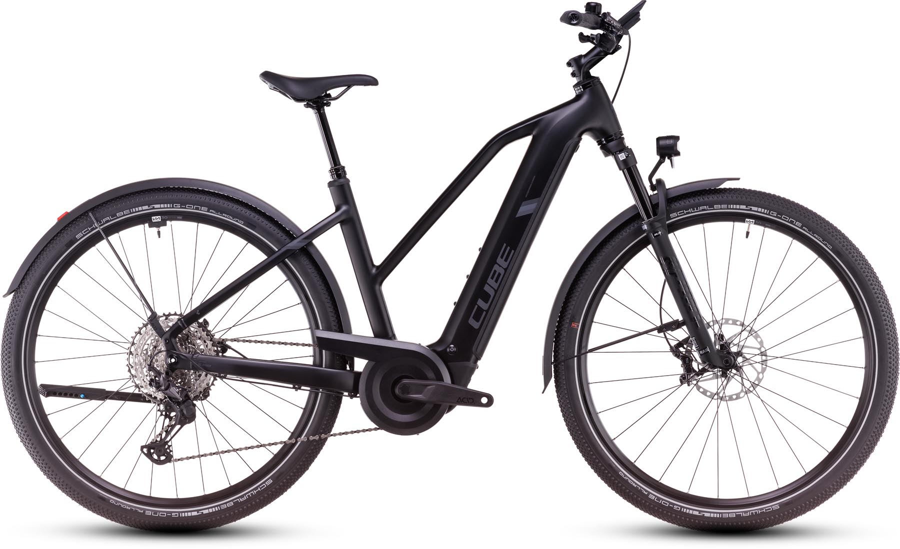 Cube Nuride Hybrid SLX Allroad 800 black n reflect 2025 - E-Bike Trekkingfiets Dames