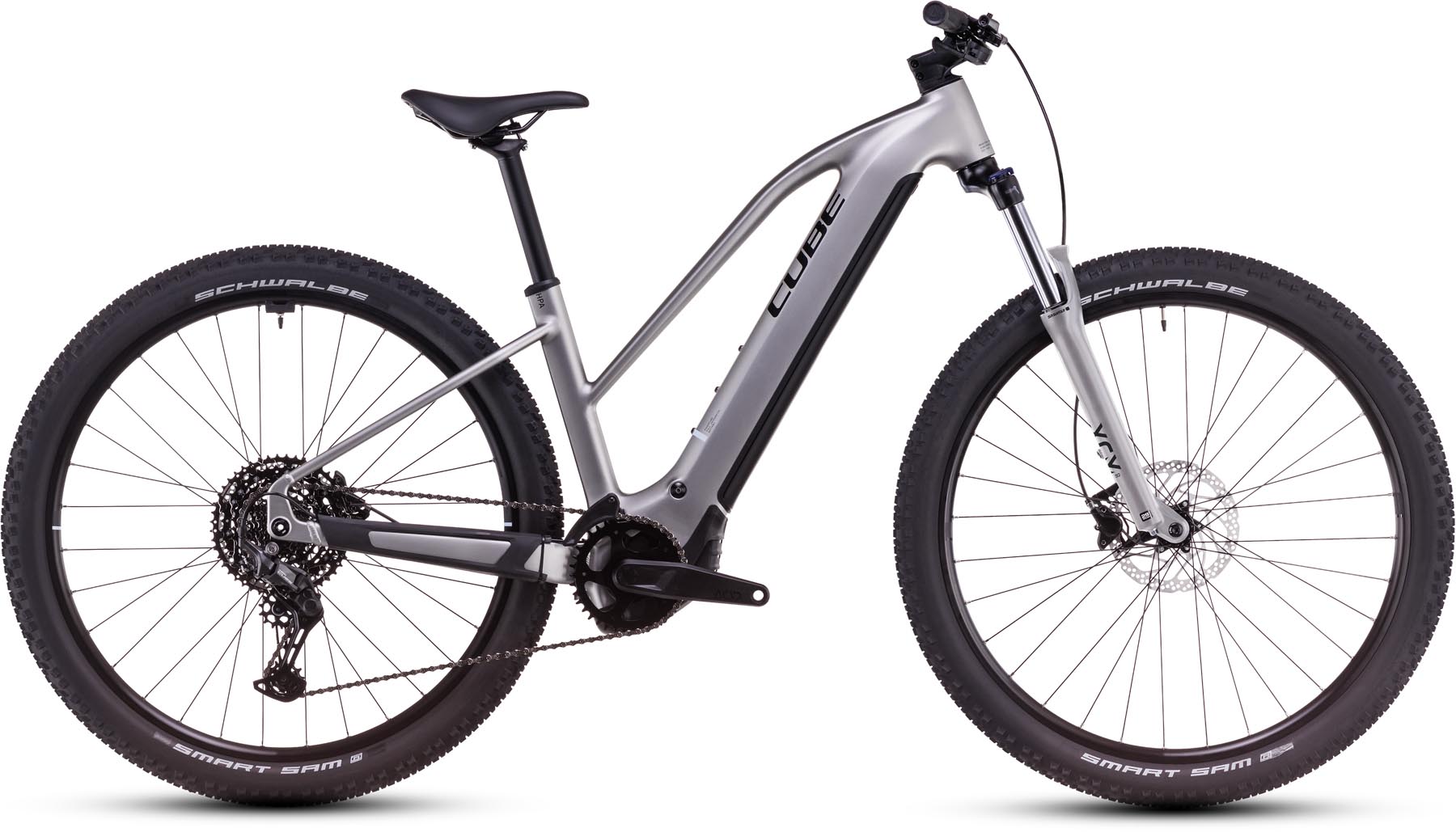 Cube Reaction Hybrid ONE 800 silver n black 2025 - E-Bike Hardtail Mountainbike Dames