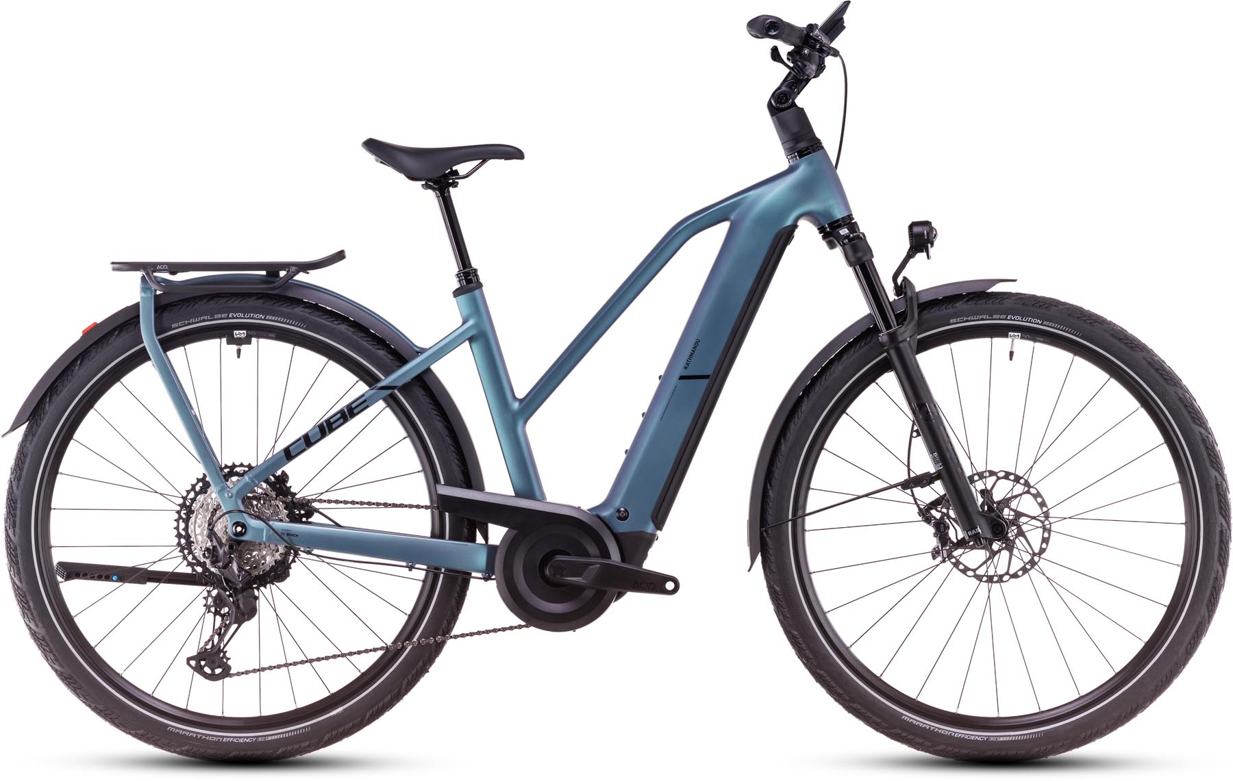 Cube Kathmandu Hybrid SLX 800 smaragdgrey n black 2025 - E-Bike Trekkingfiets Dames