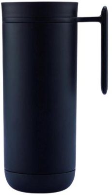 XD Design thermosbeker Clik, roestvrij staal, zwart - 225 ml