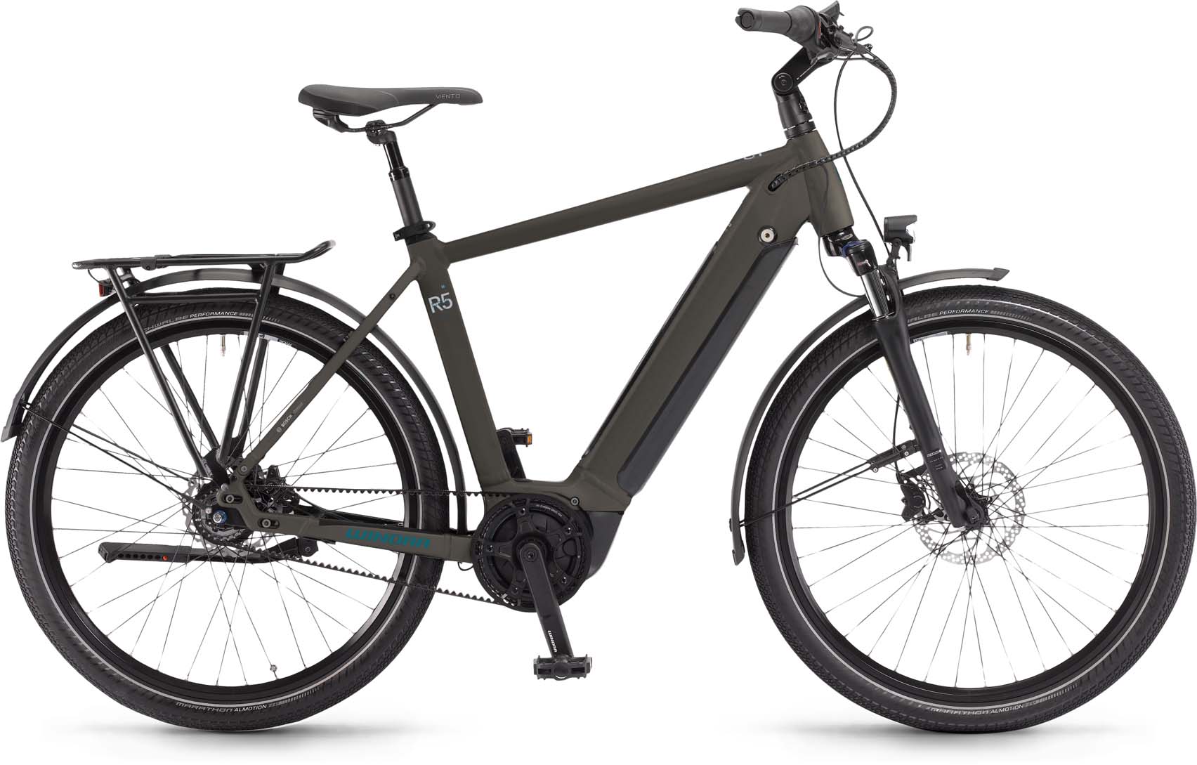 Winora Sinus R5f Peat matt 2024 - E-Bike Trekkingfiets Heren