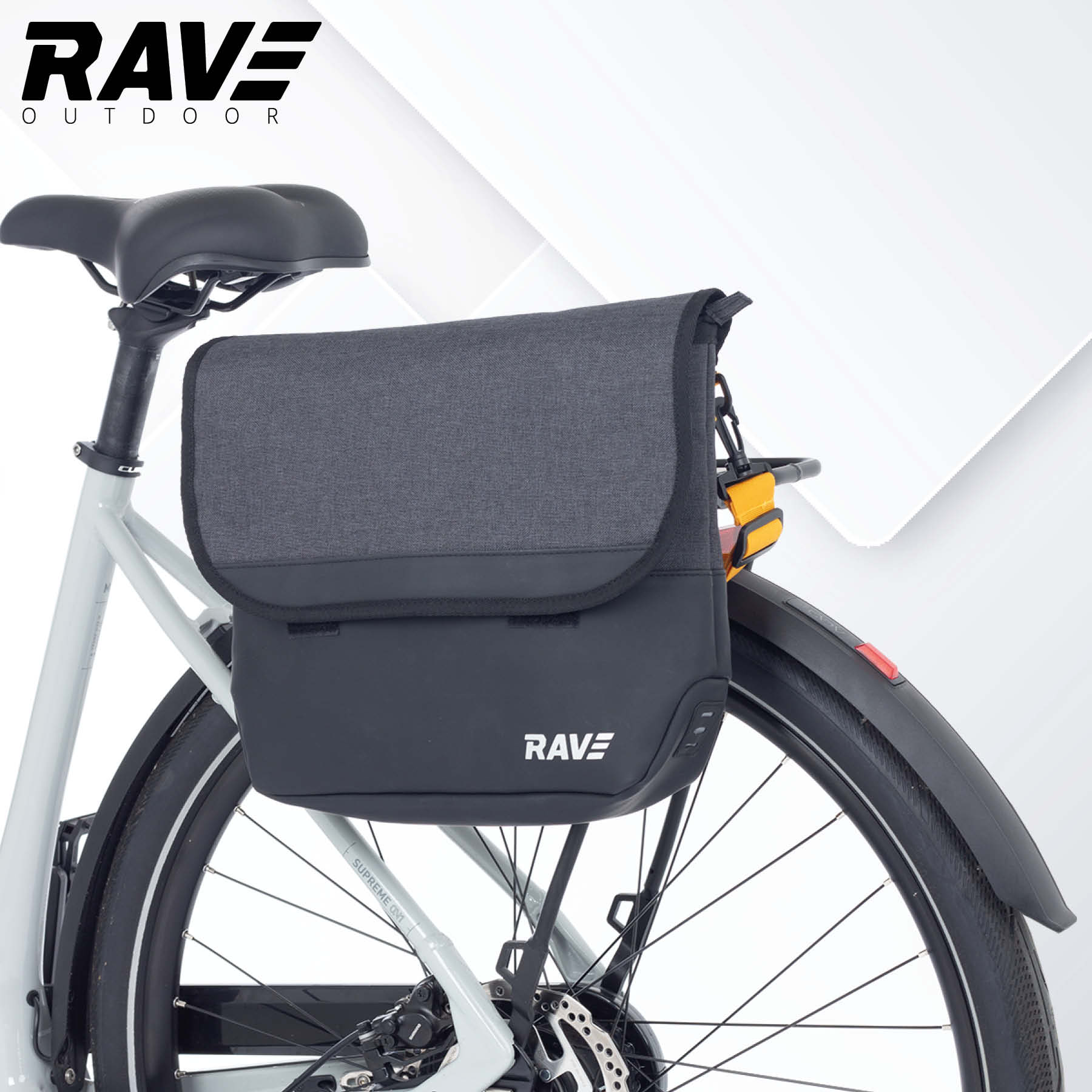 RAVE Fietstas draagtas businesstas - ca. 8 liter zwart
