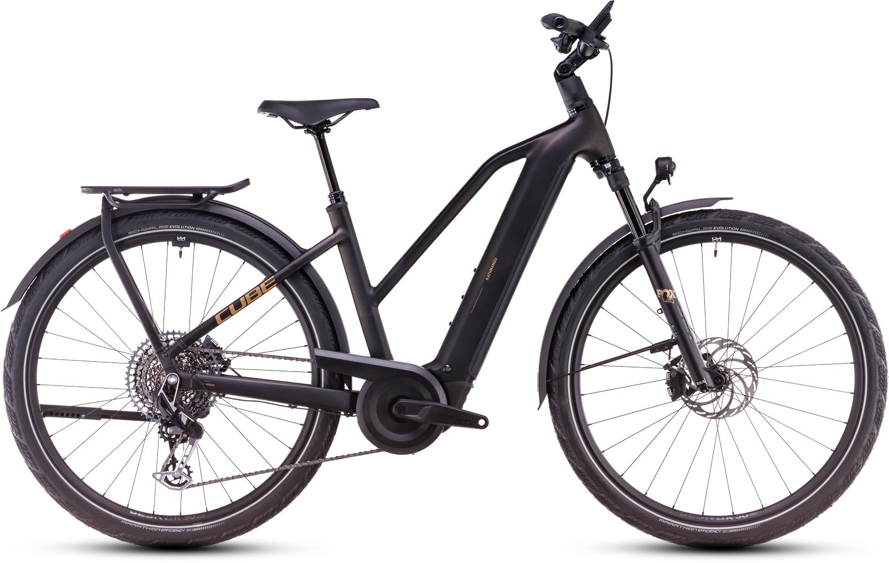Cube Kathmandu Hybrid SLT 800 golddust n black 2025 - E-Bike Trekkingfiets Dames