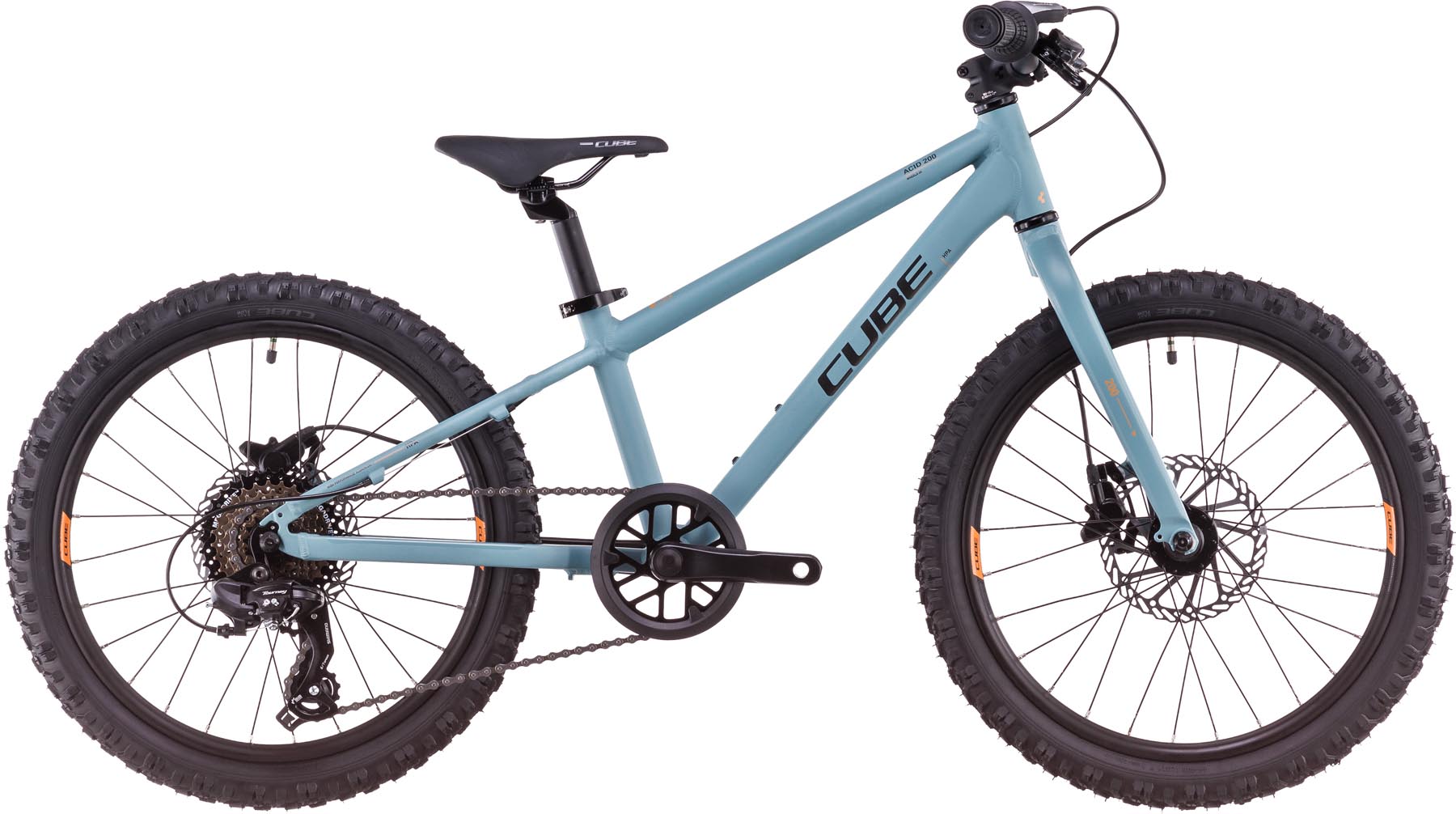 Cube Acid 200 Disc tealblue n orange 2025 - Kinderfiets 20 inch