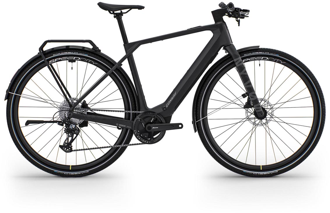 Conway Nyvon 8.0 C 400Wh black matt / reflective 2025 - E-Bike Grindfiets