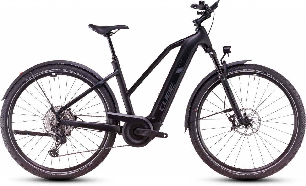 Cube Nuride Hybrid SLX Allroad 800 black n reflect 2025 - E-Bike Trekkingfiets Dames