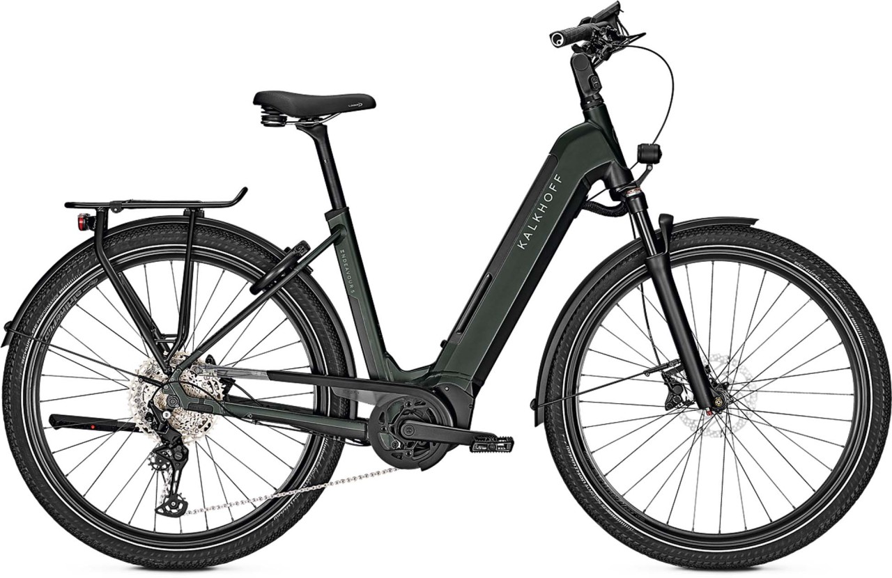 Kalkhoff Endeavour 5.B Advance+ green black 2023 - E-Bike Trekkingfiets lage instap