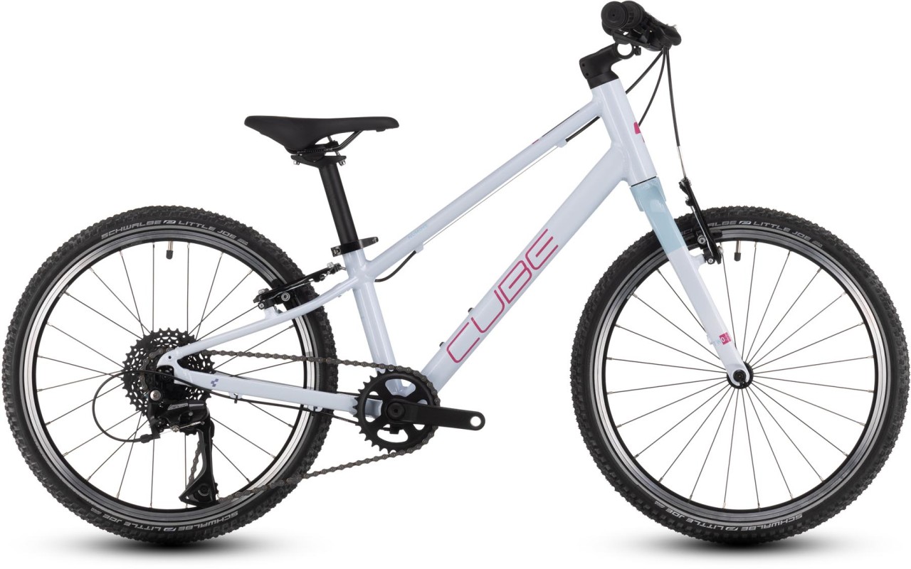 Cube Numove 200 flashwhite n pink 2025 - Kinderfiets 20 inch