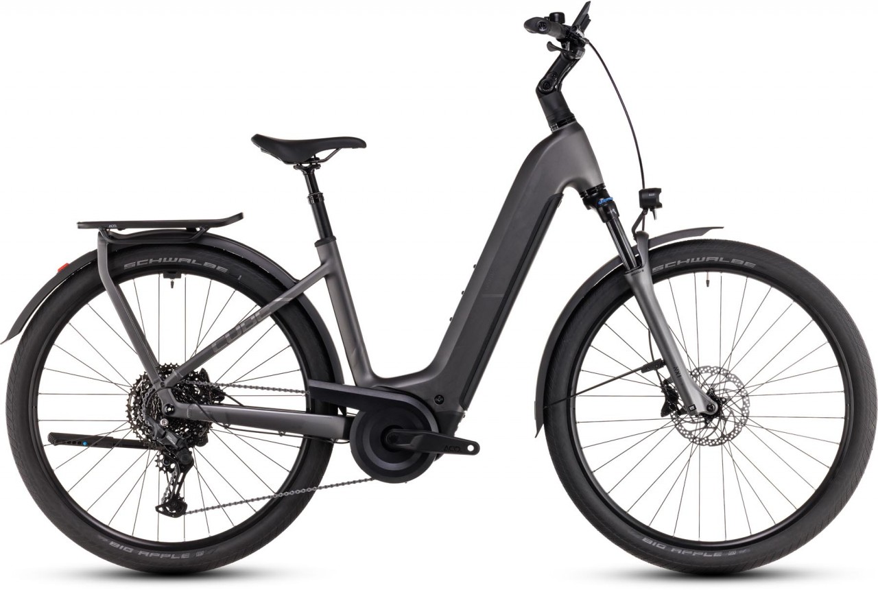 Cube Kathmandu Hybrid Pro 800 slabgrey n chrome 2025 - E-Bike Trekkingfiets lage instap