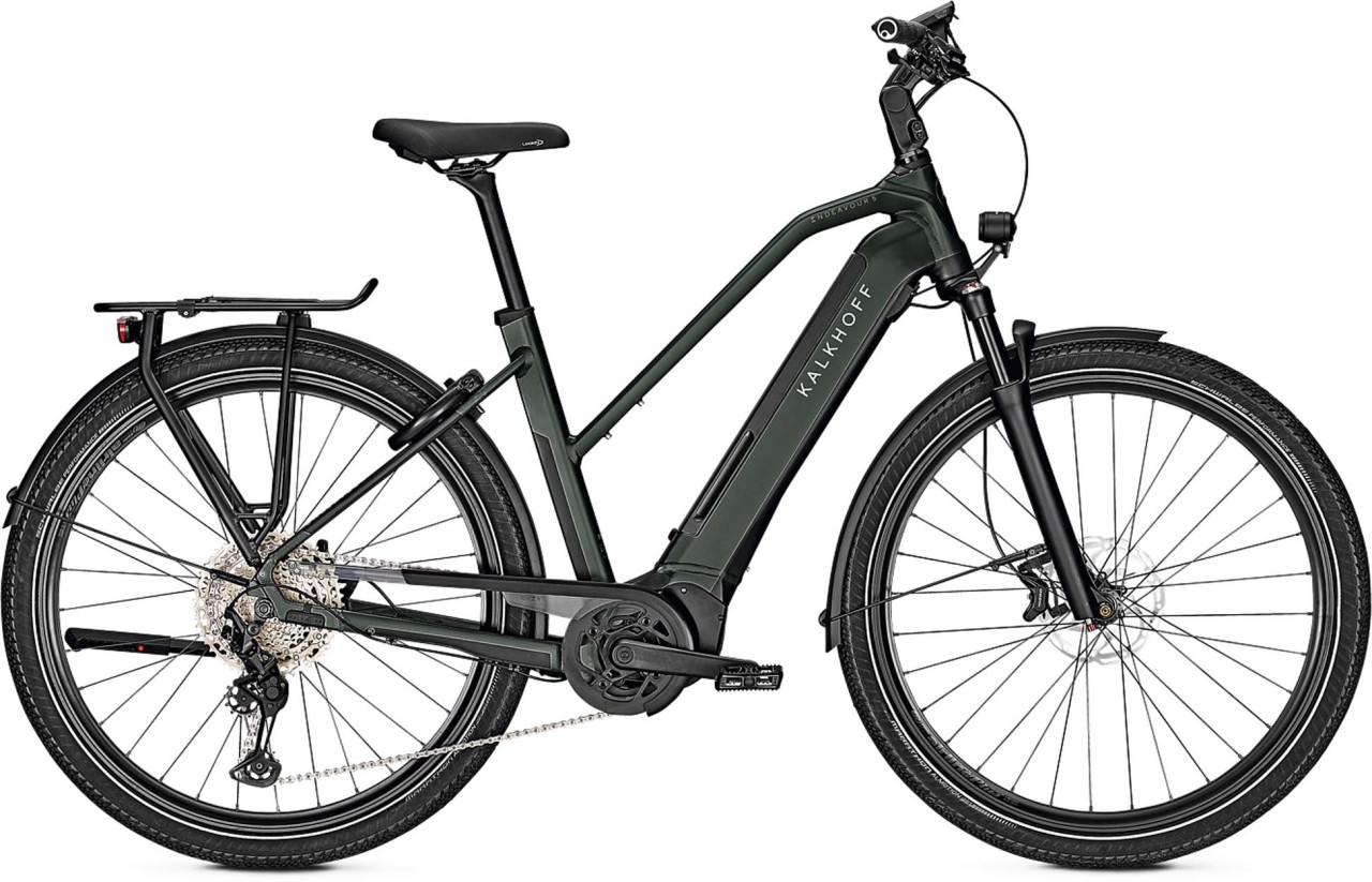 Kalkhoff Endeavour 5.B Advance+ green black 2023 - E-Bike Trekkingfiets Dames