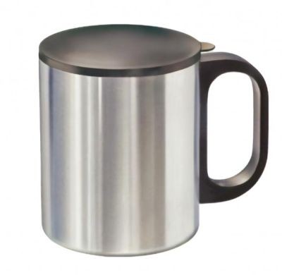 Mato mok met deksel, roestvrij staal - ca. 0,3 liter