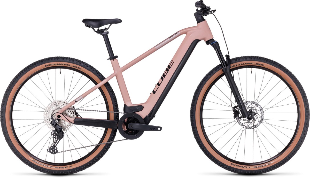 Cube Reaction Hybrid Pro 625 blushrose n silver 2024 - E-Bike Hardtail Mountainbike