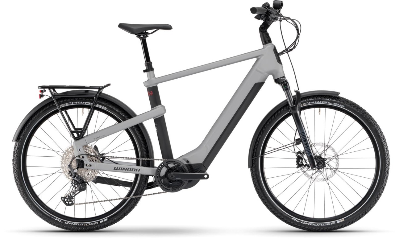 Winora Yakun X12 touring green gloss 2024 - E-Bike Trekkingfiets Heren