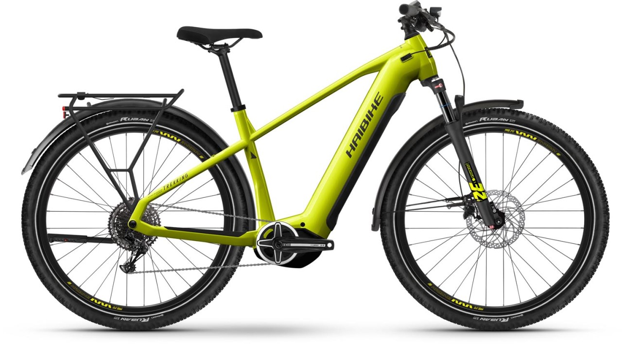 Haibike Trekking 5 lime / black gloss 2024 - E-Bike Trekkingfiets Heren