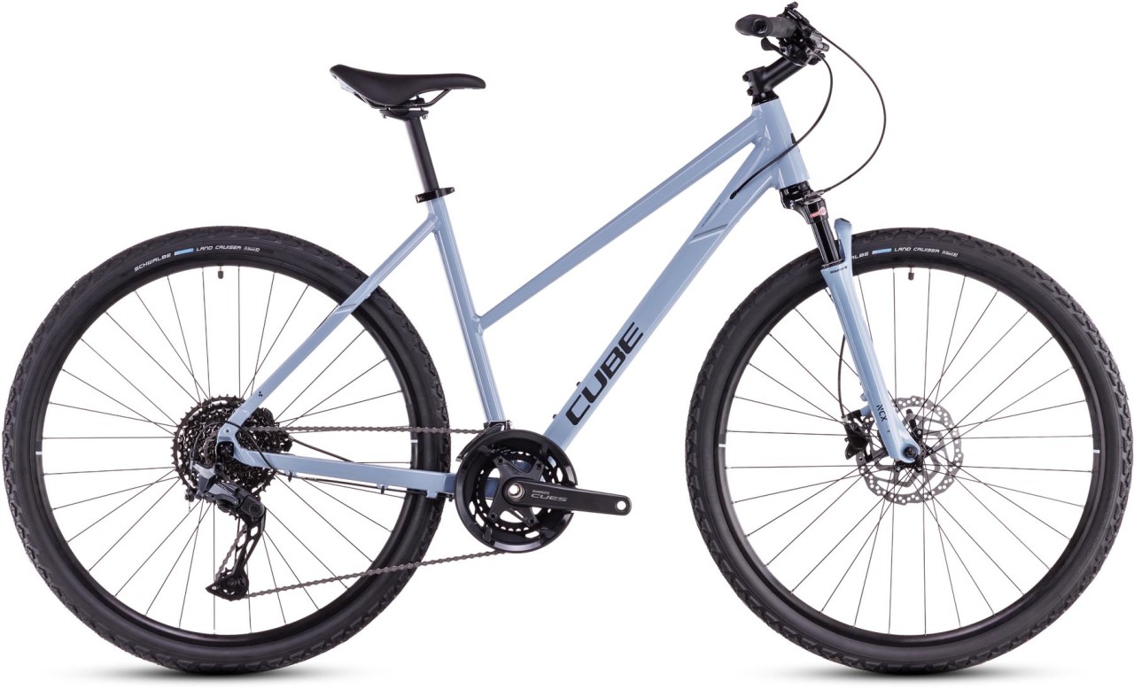 Cube Nature EXC pigeonblue n black 2025 - Crossfiets Dames