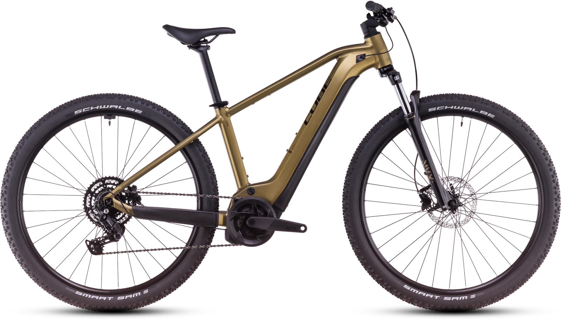 Cube Reaction Hybrid Performance 625 goldenlime n black 2025 E Bike Hardtail Mountainbike
