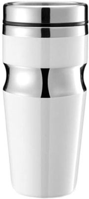XD Design thermosbeker Contour, roestvrij staal, wit - 350 ml