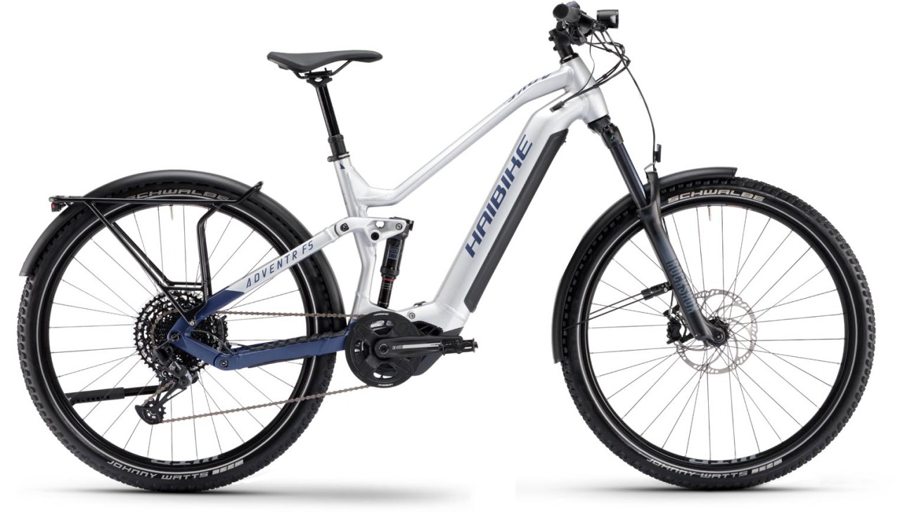 Haibike Adventr 9 silver / dark blue matt 2024 - E-Bike Fully Trekkingfiets