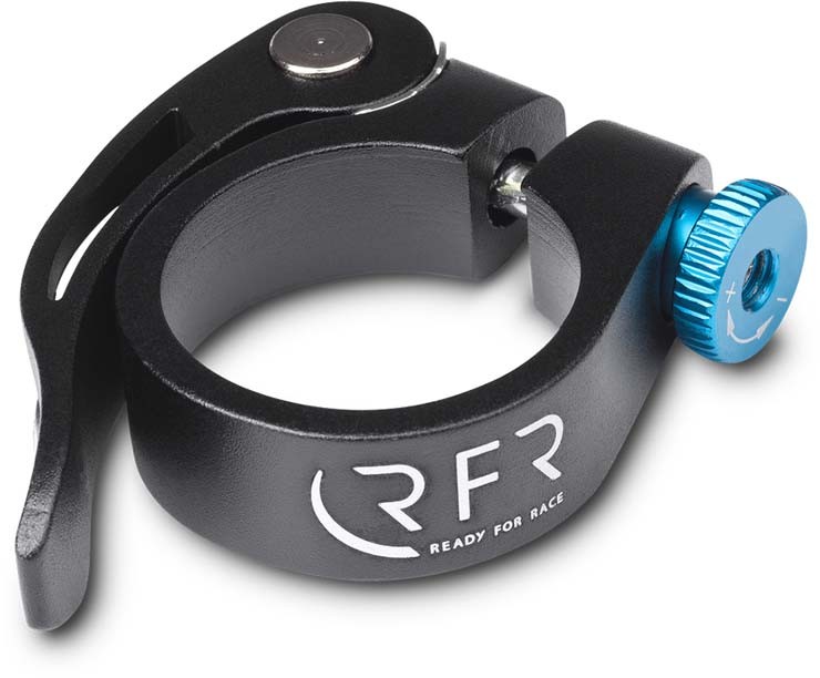 RFR Zadelpenklem met snelsluiting 31,8 mm zwart n blauw