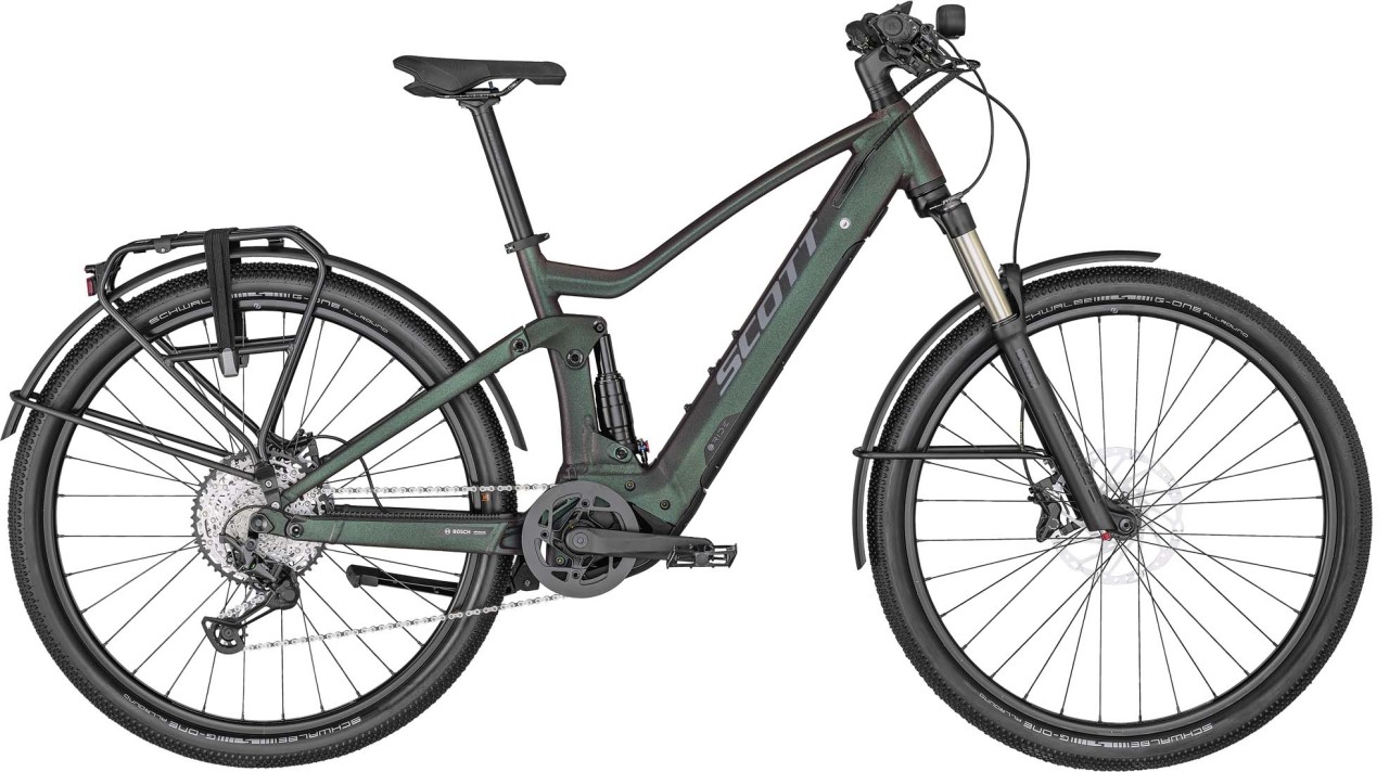 Scott Axis eRIDE FS iridium black / reflective silver 2022 - E-Bike Fully Trekkingfiets