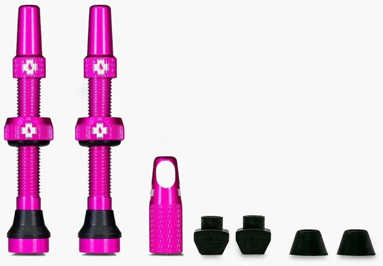 Muc-Off Tubeless ventielset Universeel voor MTB / Race roze 60 mm